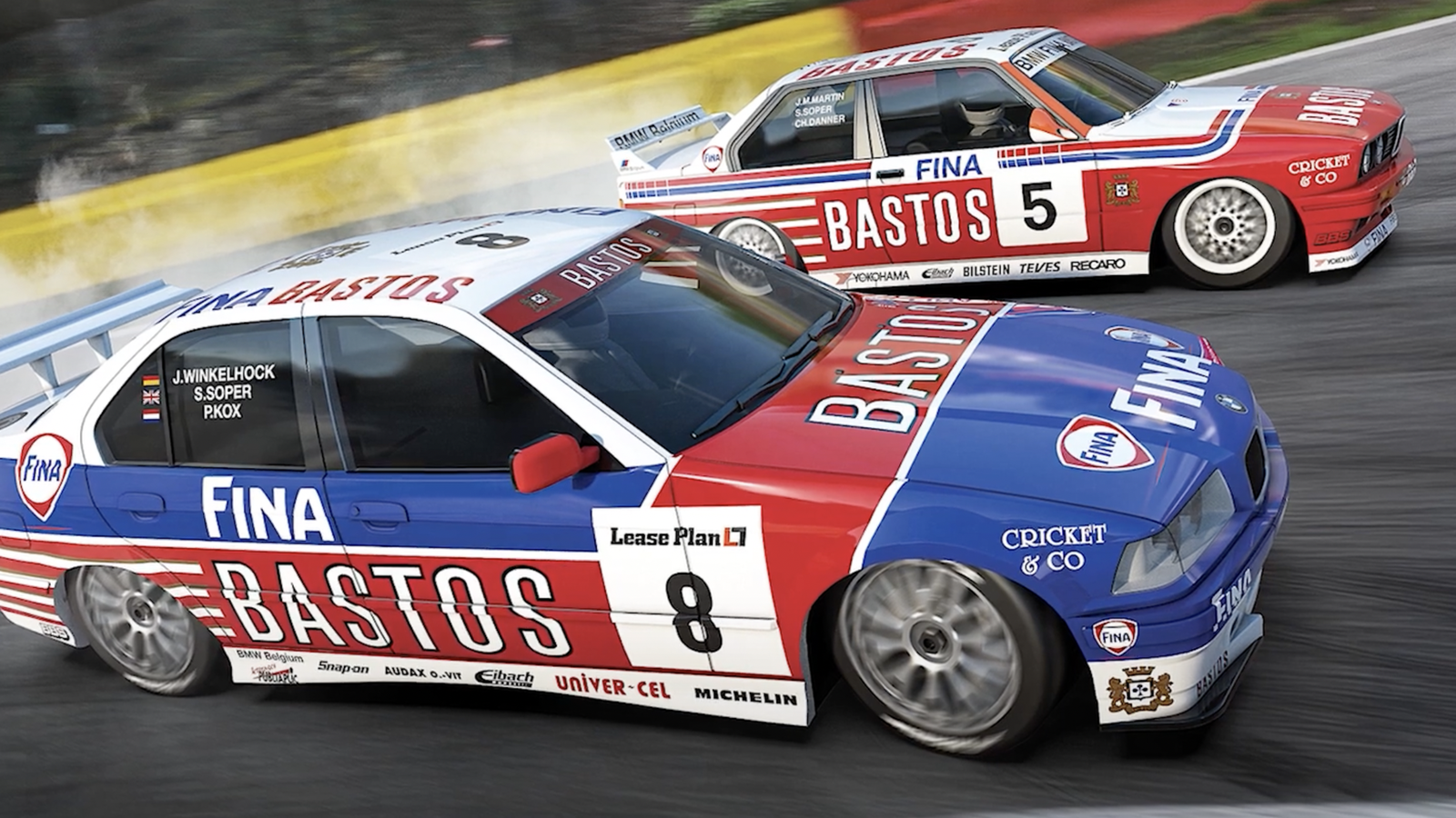 Scalextric BMW E36 and E30 touring cars